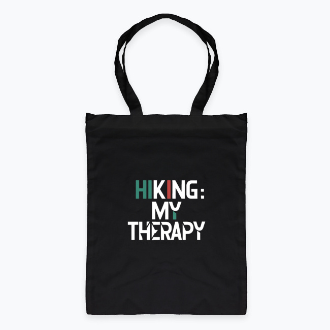 Torba bawełniana - „HIKING: MY THERAPY”