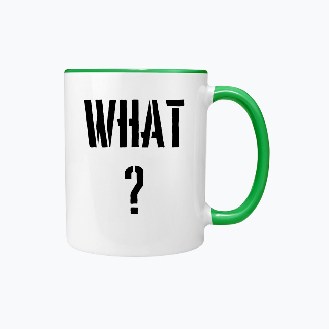 Kubek z kolorowym uchem 330ml - What? - obrazek 10