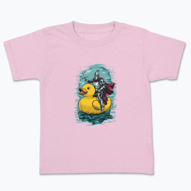Koszulka dziecięca z nadrukiem - Rycerz na gumowej kaczce - obrazek 10