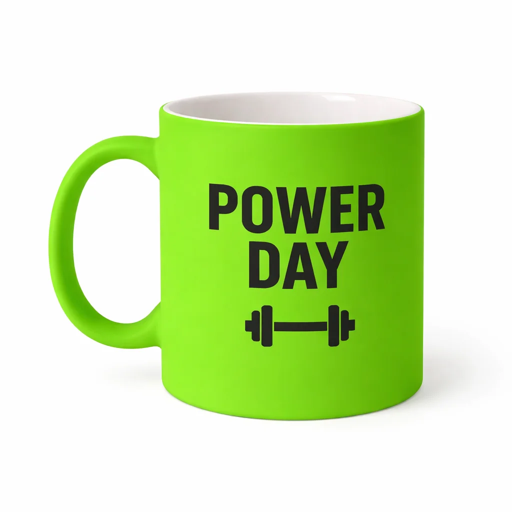 Kubek neonowy gumowany, 300ml - Twój Projekt - obrazek 4