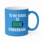 Kubek z własnym nadrukiem, light, 330ml - Twój Projekt - Niebieski