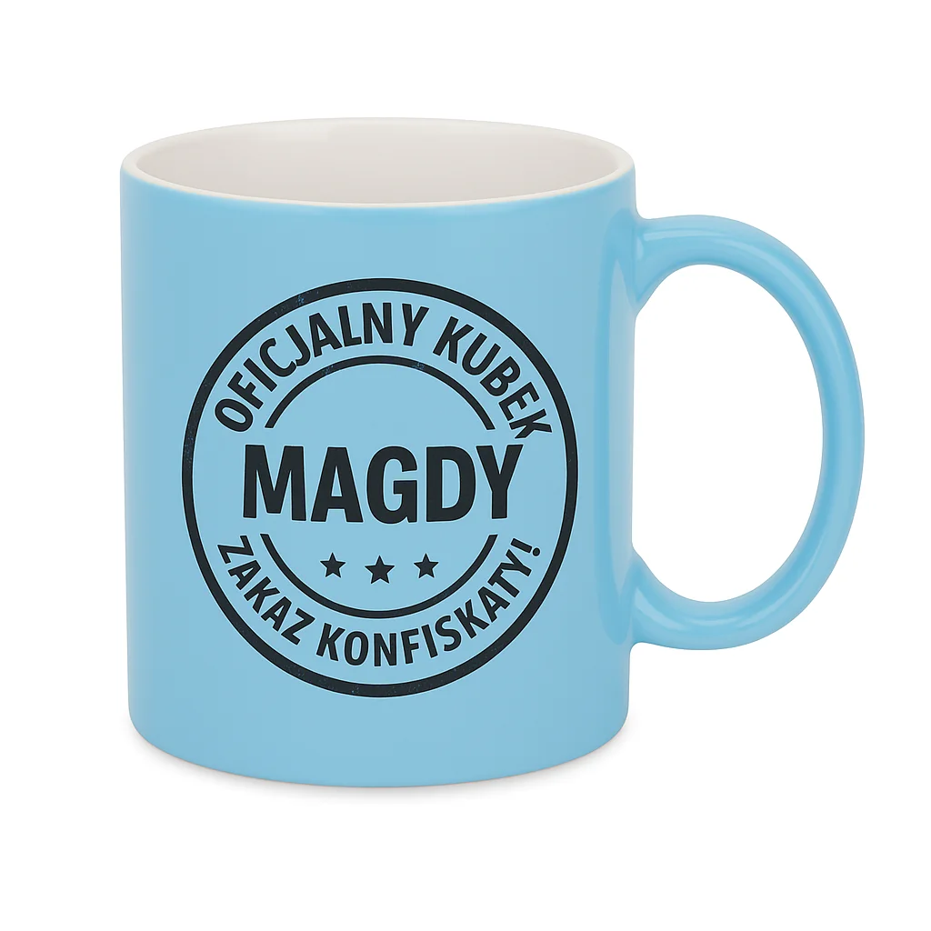 Kubek z własnym nadrukiem, light, 330ml - Twój Projekt - Jasnoniebieski