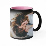 Kubek magiczny ze zdjęciem, kolorowy środek, matowy - Twój Projekt - Różowy