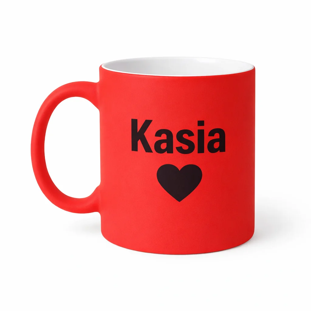 Kubek neonowy gumowany, 300ml - Twój Projekt - obrazek 2