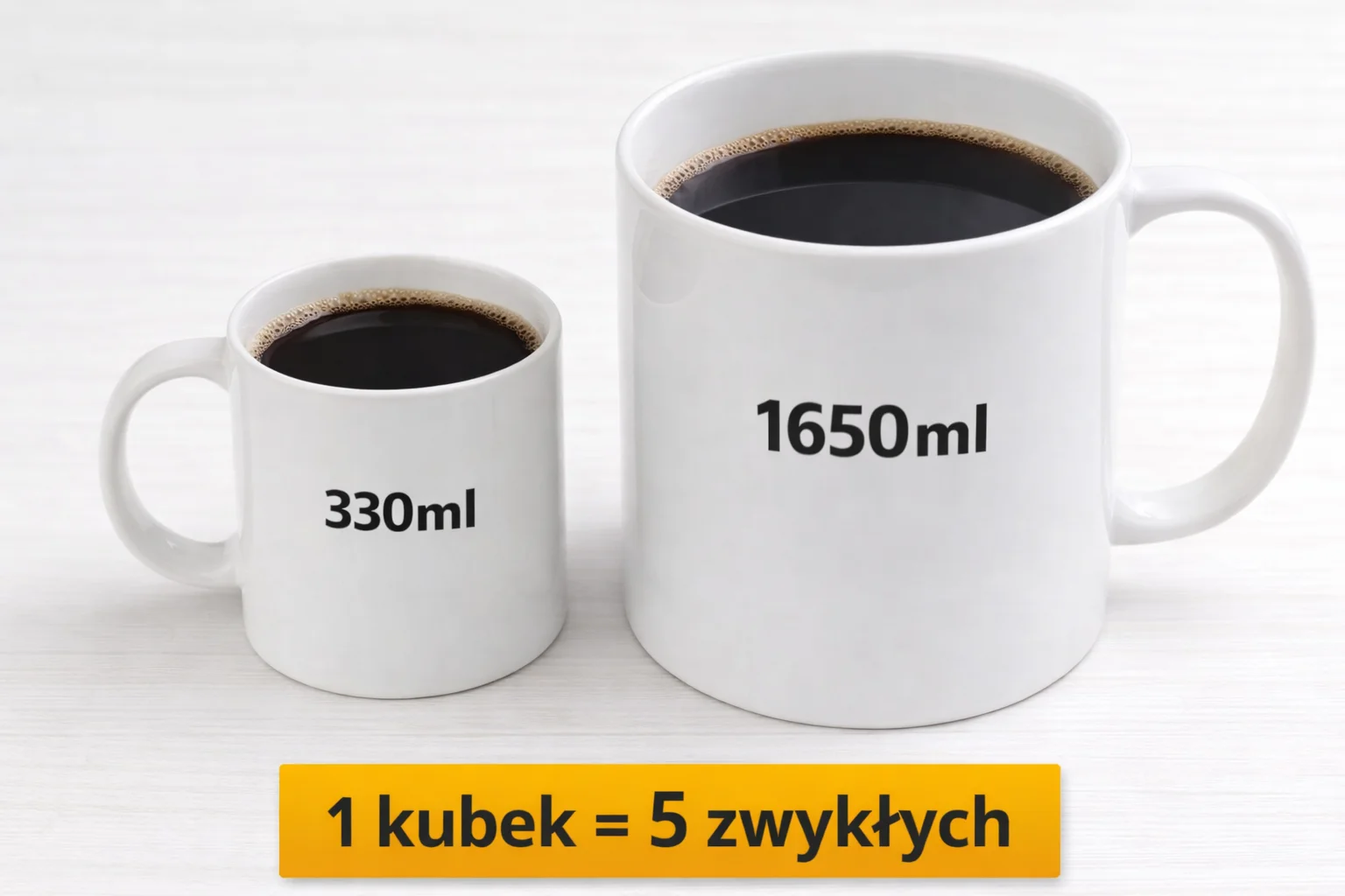 Ogromny Kubek XXL Gigant - 1650ml (bez nadruku) - obrazek 2
