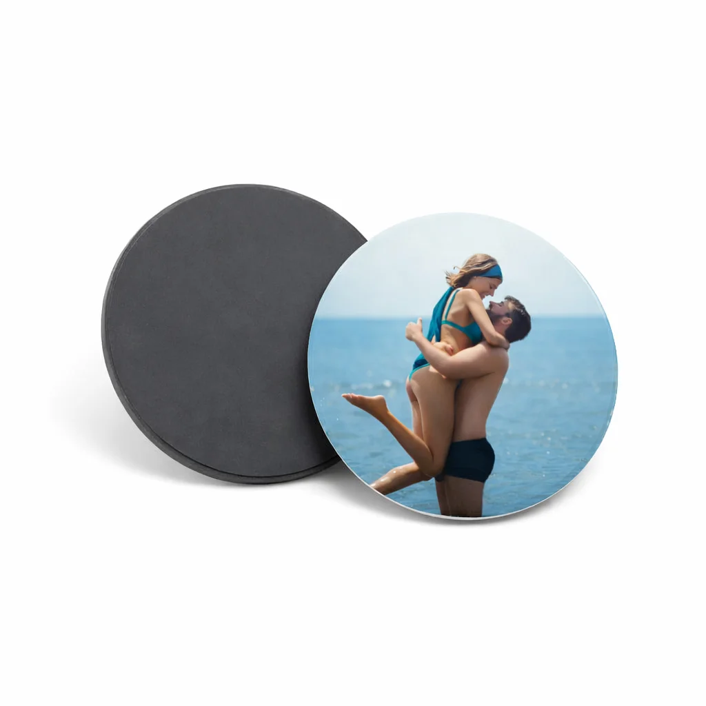 Magnes okrągły z nadrukiem, śr.6,5 cm - Twój Projekt